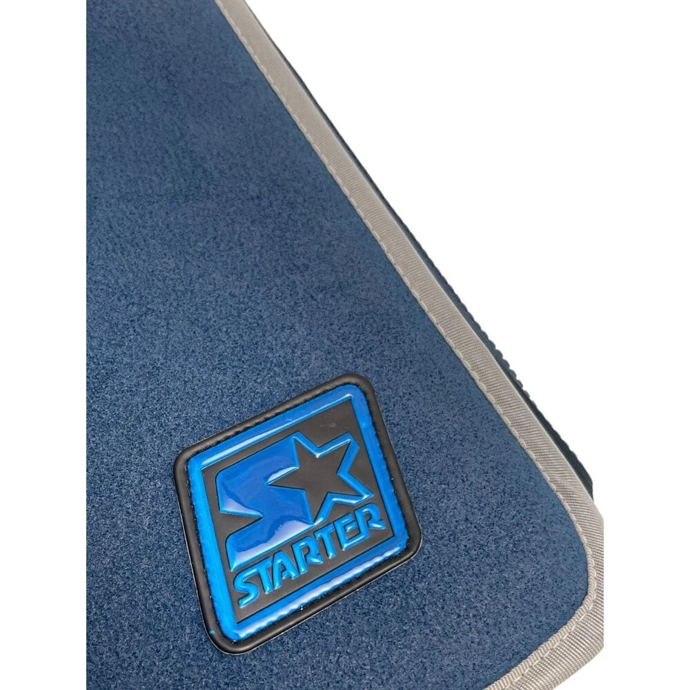 NEW Vintage 90s Starter Suede CD Binder Cowboy Blue